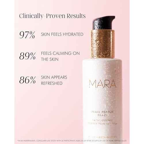 MARA - Pearl Peptide Glaze 3-in-1 Essence Toner Serum for Hydration & Redness | Prep Step to Plump + Hydrate Skin, For All Skin Types (3.38 fl oz | 100 ml)