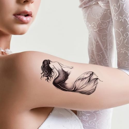 Waterproof Temporary Tattoos - Mermaid, Dragon & Tribal Designs