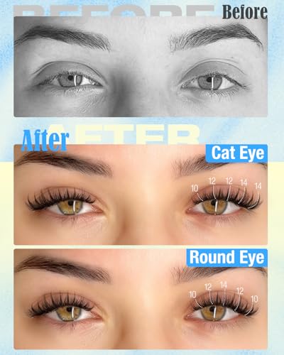 Self Adhesive Lash Clusters 10-14MM Wispy Short Eyelashes