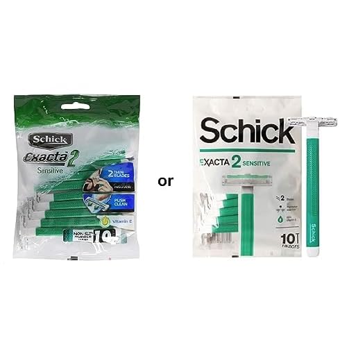 Schick Exacta2 Sensitive Disposable Razor 30p (10 Count x 3Pack)