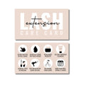 Lash Extension Aftercare Cards - 55 Pack Business Size