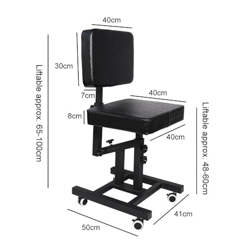 Tattoo Artist Chair with Adjustable Back - 400lb Capacity