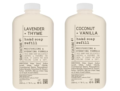Soap Culture Hand Soap Refill 2-Pack (156oz Total) - Lavender & Coconut