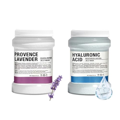 Jelly Mask Hydrating Deep Cleaning Detoxing Healing and Relaxing Premium Modeling Rubber For Facials Professional Set - 2 Treatments£¨Hyaluronic acid, lavender£©