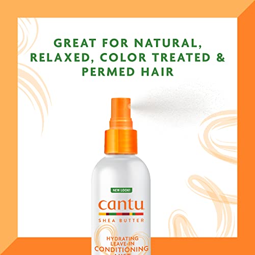 Cantu Leave-In Conditioning Mist with Pure Shea Butter, 8 fl oz (Pack of 2)