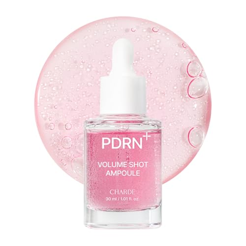 CHARDE PDRN Serum ? Korean Skin Booster Ampoule for Firming & Plumping Look, Collagen + Multi Hyaluronic Acid, Lightweight Anti-Aging Face Serum, 1 fl oz (30ml)
