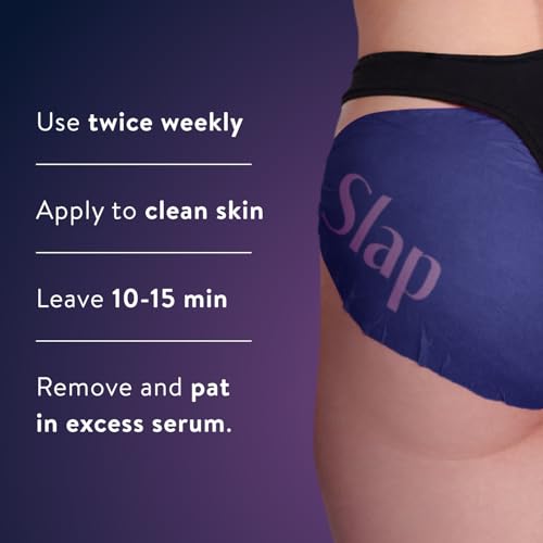 BAWDY Slap It 4 Pack - Caffeine Beauty Butt Mask - Retexturizing + Detoxifying Treatment for Your Behind - 2 Sheets, One for Each Cheek - Clean Beauty for Your Butt (4 Single Use Masks)
