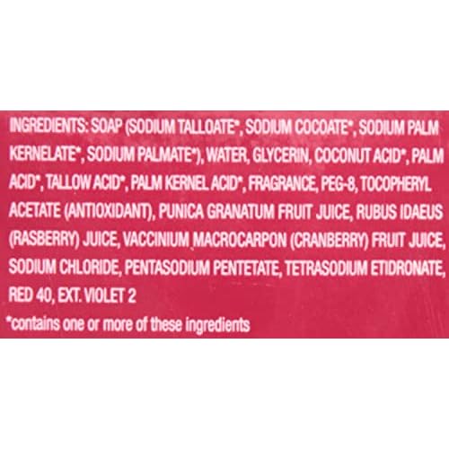 Dial Glycerin Soap Bars with Power Berries, Raspberry, Pomegranate, Cranberry, 12 Oz
