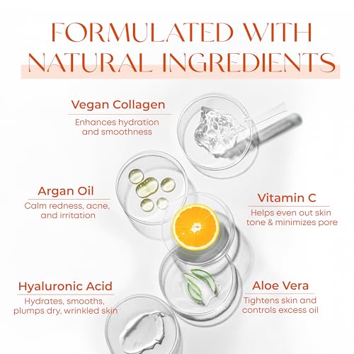 Vitamin C Serum - Dermatologist Tested, Anti-Aging & Dark Spot Remover - Brightening, Clean Beauty, Cruelty-Free, Korean Skincare for Glass Skin, All Skin Types - 1.69 Fl. oz