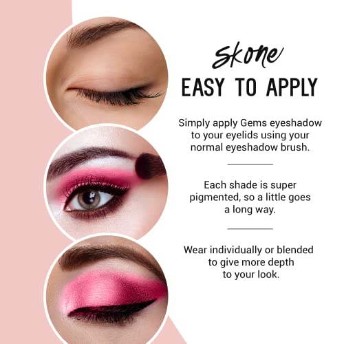 Skone Gems Single Eyeshadow - Highly Pigmented Pink Shimmer