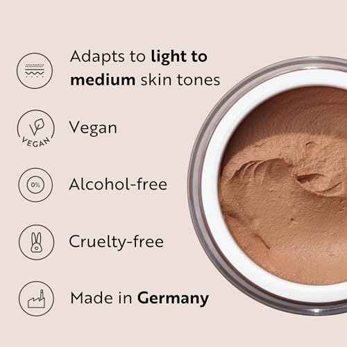 M. Asam Magic Finish Make-Up Mousse (1.01 Fl Oz) ? 4in1 Primer, Foundation, Concealer & Powder With Buildable Coverage, Hides Redness And Dark Spots, Vegan, For Light To Medium Skin Tones