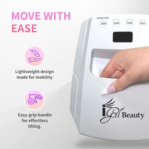 iGel Beauty Hybrid X 48W UV/LED Nail Lamp – Cordless Rechargeable