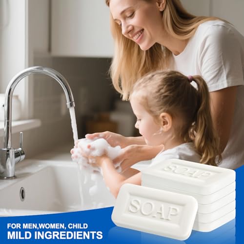 Mini Soap Bars Bulk Individually Wrapped Bulk Bar Soap 0.7oz Travel Soap Small Hotel Soaps Toiletries for Hotel Bathroom Camp RV (50)