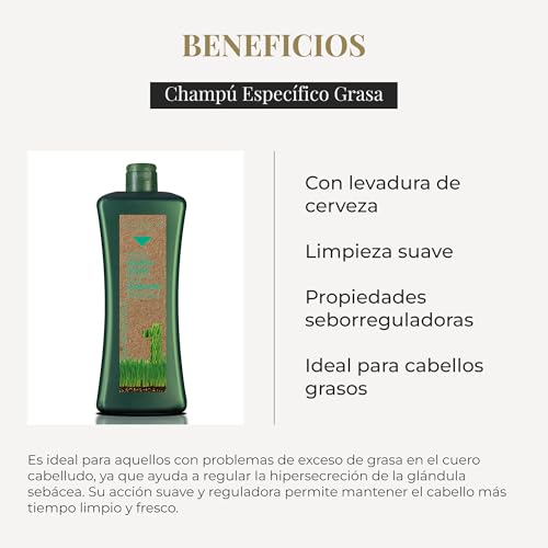 Salerm Cosmetics Biokera Natura Shampoo Specific Grease ? 1000 ml