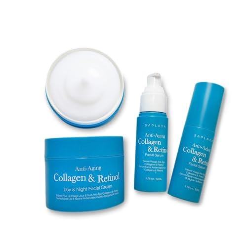 Saplaya Day & Night Facial Cream Serum Moisturizing For Face Neck and Chest Cream Hydrating Deep Moisturizer Made in South Korea