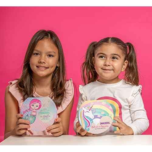 Lip Smacker Sparkle & Shine Eyeshadow Makeup Palette, Mermaid Palette Shimmer | Christmas Make Up Collection | Holiday Present | Gift for Girls