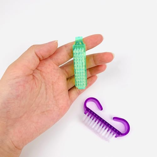 24 Pack Handle Grip Nail Brushes for Fingernails & Toes