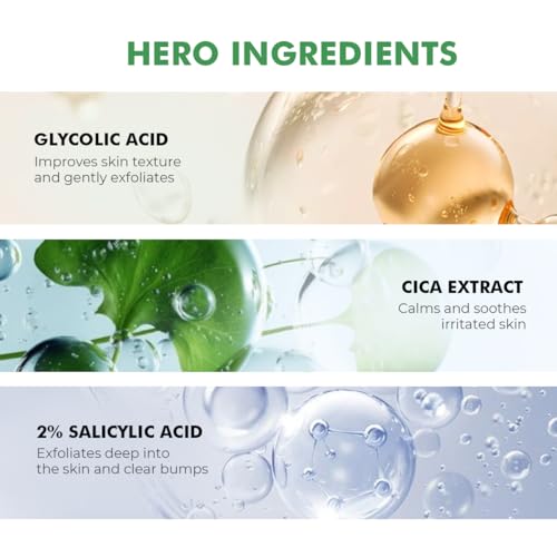 Conscious Chemist¢ç 2% Salicylic Acid Face Wash | 100ml | Face Wash for Oily & Acne Prone Skin for Men & Women, Glycolic Acid & CICA Extract, For Glowing & Radiant Skin, Vegan & Cruelty Free - Flashfix