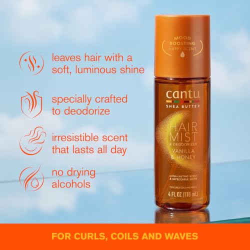 Cantu Vanilla & Honey Hair Mist & Deodorizer 3.38 fl oz