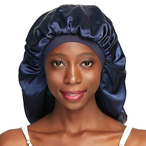 Double Layer Satin Bonnet for Long Curly Hair & Braids