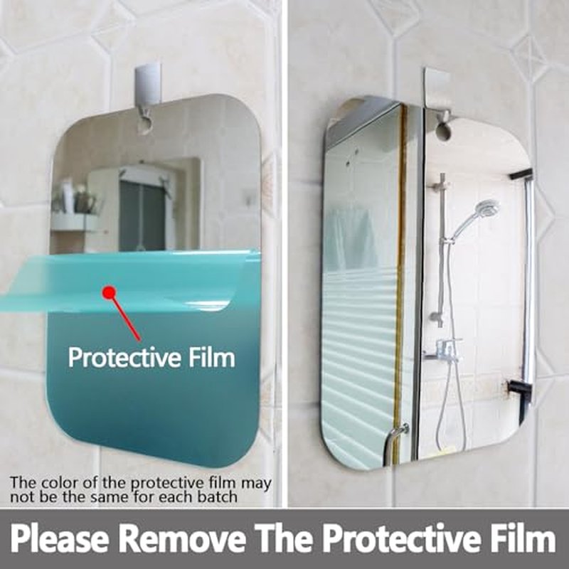 Fogless Shatterproof Shower Mirror for Shaving - 11x8 in