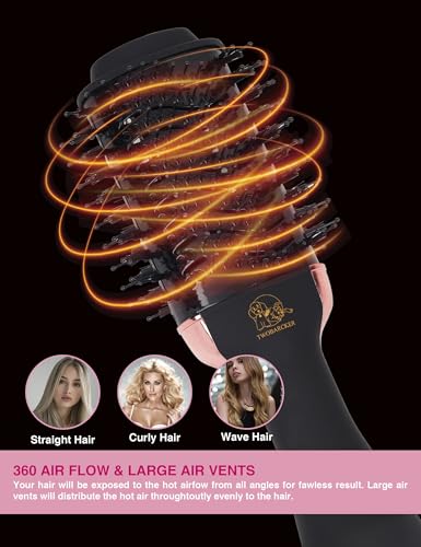 4 in 1 Ionic Hair Dryer Brush Straightener Volumizer