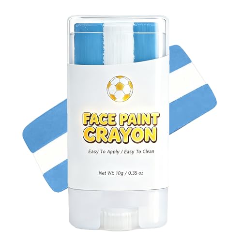 Argentina Flag Face Paint Stick - Non-Toxic, Washable 3-Color Makeup