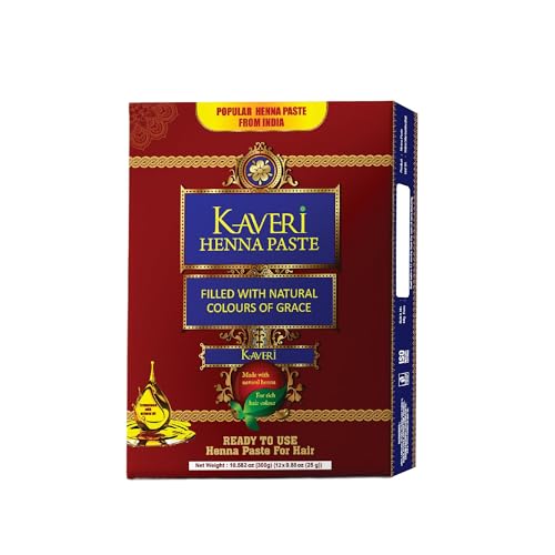 Kaveri Henna Cones 12 Pack - Ready to Use Dark Brown