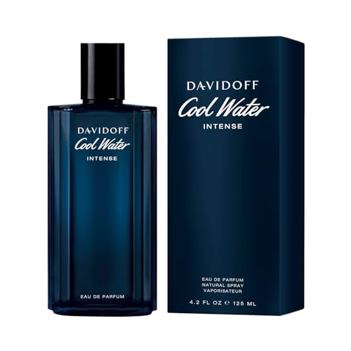 Davidoff Cool Water Eau de Parfum Intense 4.2 Fl Oz Men’s Cologne with Amber & Coconut Water