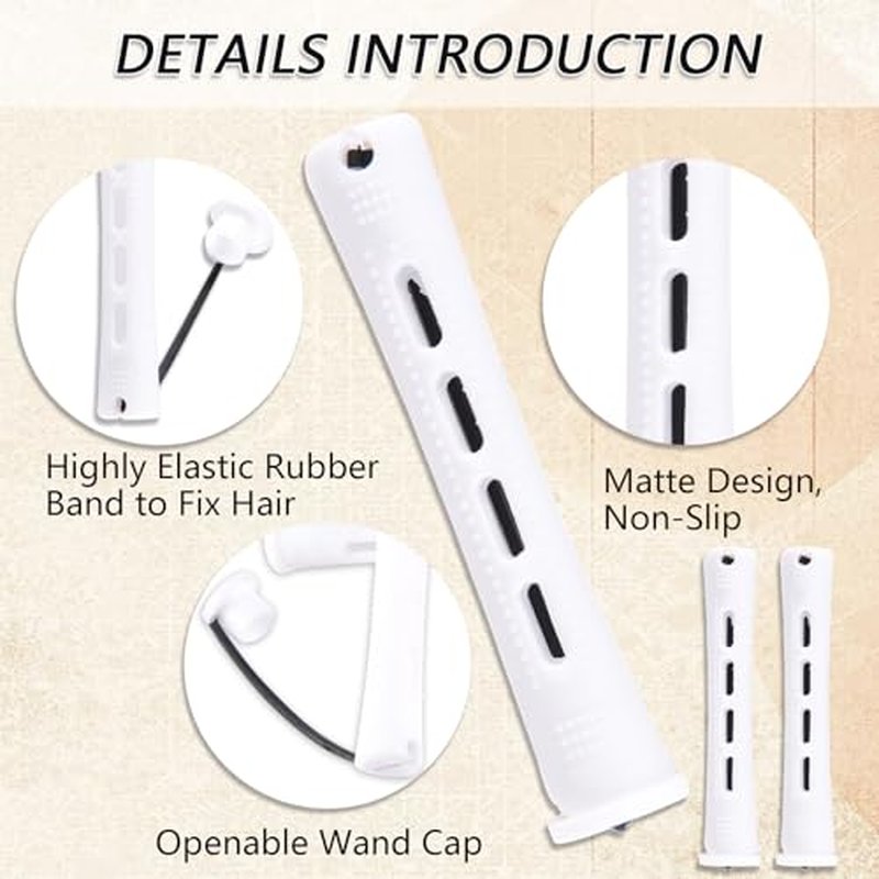 20pcs Perm Rods for Natural Hair - Cold Wave Hair Rollers