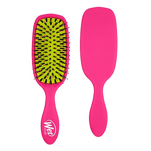 Wet Brush Shine Enhancer - Pink Ultra-soft IntelliFlex Bristles Leave Hair Shiny And Smooth For All Hair Types