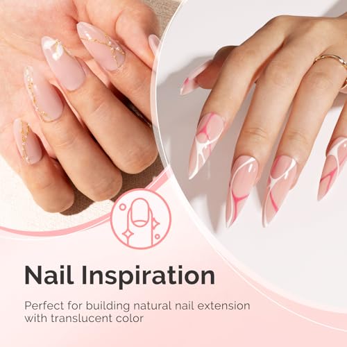 MelodySusie Builder Gel Nail Set - 2pcs Nude UV Gel