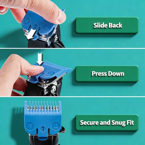 Wahl Clipper Guards Set 10-Piece Color Coded 1/16" to 1"