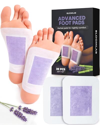 BloomLab Lavender Bamboo Vinegar Foot Pads | 30 Count