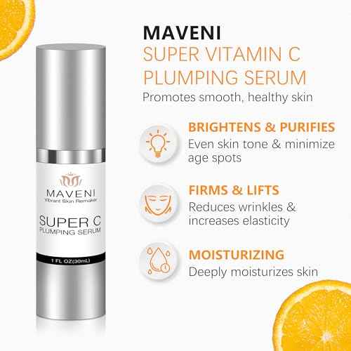 Super Vitamin C Serum for Women over 70 With Hyaluronic Acid, Reduce Wrinkle, Hydrates, Firms, Lifts, Anti Aging Serum for Dark Spots, Wrinkles, DullSkin, 1 fl.oz.