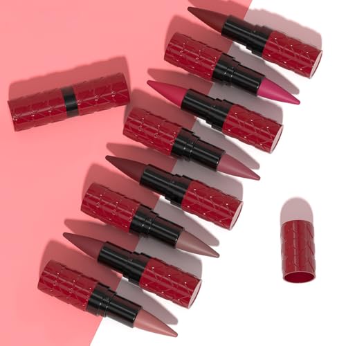 Nude Lip Liner & Lipstick Combo Set - Long Lasting Waterproof