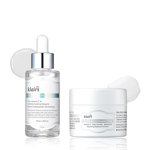 [DearKlairs] Freshly Juiced Vitamin C Drop + E Mask MINI Set, A Potent Skin Rejuvenator, Niacinamide, Antioxidant Serum