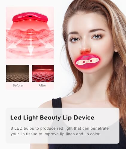 FERNIDA Red Light Lip Care Device - Heated Eye Therapy, USB-C Rechargeable