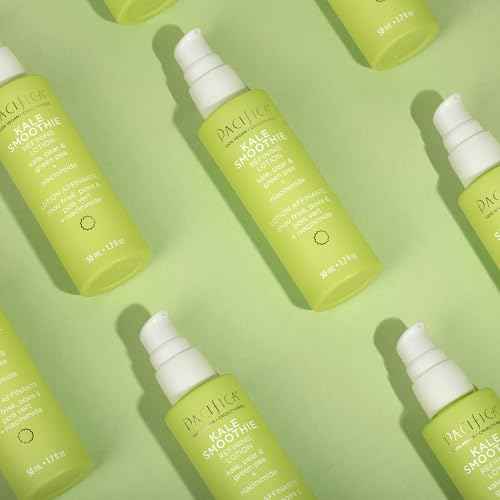 Pacifica Kale Detox Deep Cleansing Face Wash + Kale Smoothie Refining Lotion Set of 2? Pore-Minimizing Skincare Duo for Oily & Combination Skin, Niacinamide & Super Greens, 100% Vegan & Cruelty-Free
