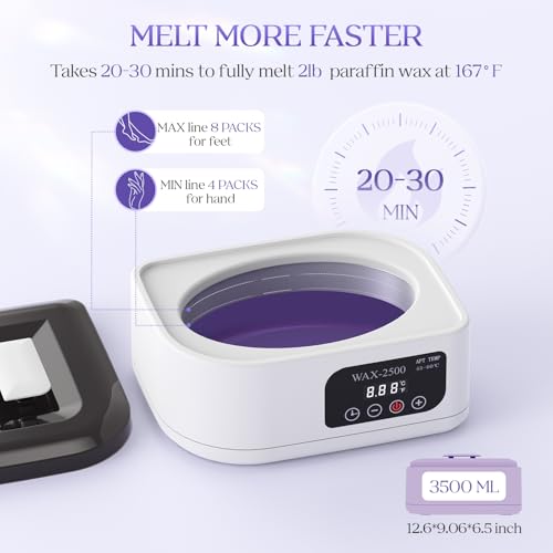 Paraffin Wax Machine for Hands & Feet - 3500ML Warmer Kit