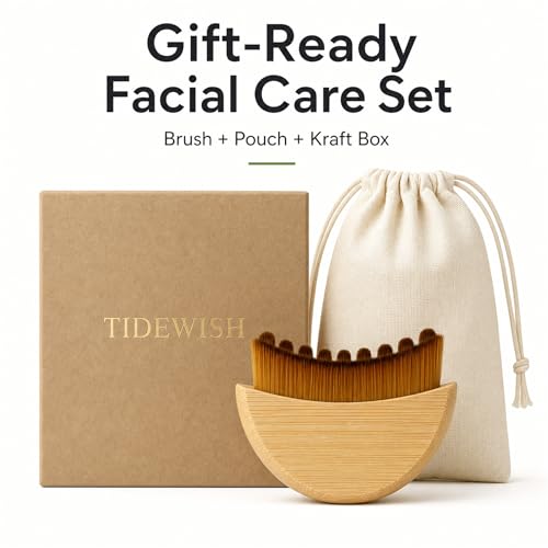 Lymphatic Contour Face Brush – Natural Bamboo Facial Massager