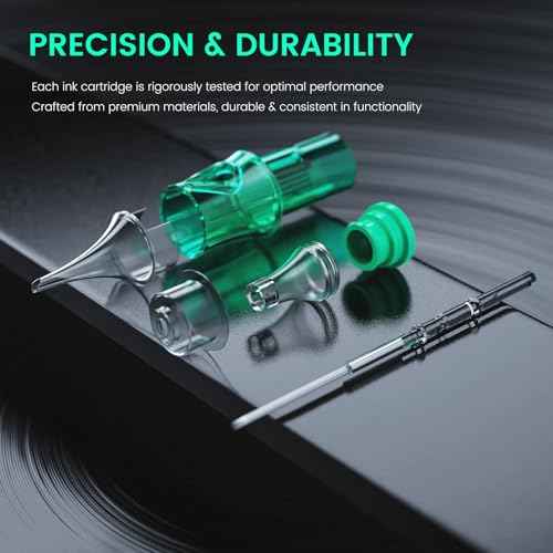 A-minusone 20Pcs 1201RL Tattoo Needles Cartridges Standard #12 1 Round Liner Size Tattoo Cartridge Needle Pro Disposable Cartridges Sterilization and Safety for Most Tattoo Pen Cartridge Machines