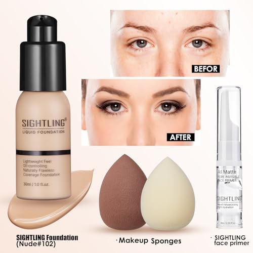 All-In-One Makeup Kit with Brushes & Travel Bag