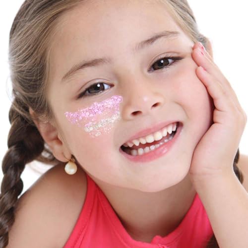 Holographic Glitter Gel, 12 Colors - Face, Body & Hair