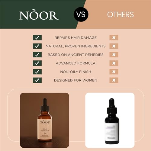 NOOR Hair Growth Serum with Argan Oil for Hair Loss