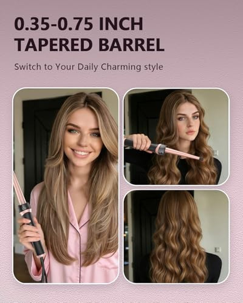 Aduarjo 5-in-1 Curling Iron Set with Flat Iron - All Hair Types
