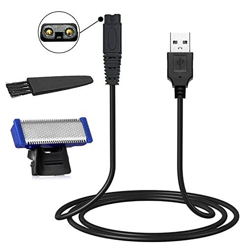 LinMei Solo Replacement Head Compatible for 1st Generation Microtouch Solo Mens Shaver with USB Charger for Electric Micro Trimmer