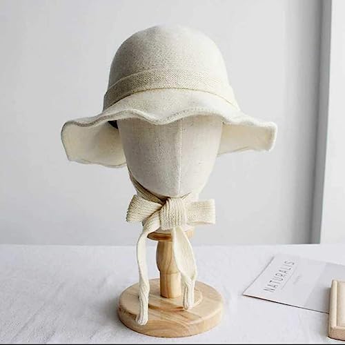 CHADWICK Wig Head Stand Mannequin Head Hat Display Stand Linen Wig Holder, Hat Rack Fabric Head, Canvas Dome + Detachable Wood Stand, Wig Display Model Head Wig Stand for Wigs, Hats, Caps, Headdress