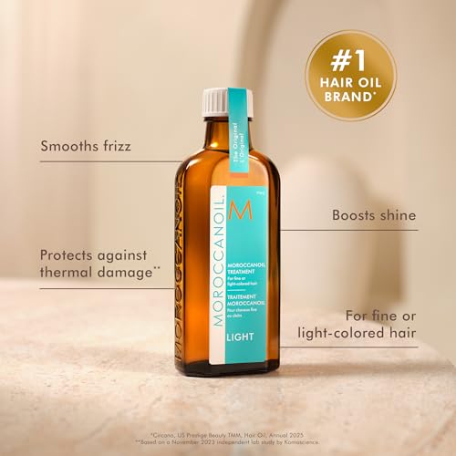 Moroccanoil Treatment Light Hair Oil for Smooth, Soft Hair