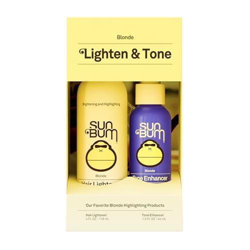 Sun Bum Blonde Hair Lightener & Toner Kit - Natural Highlights for Blonde Hair